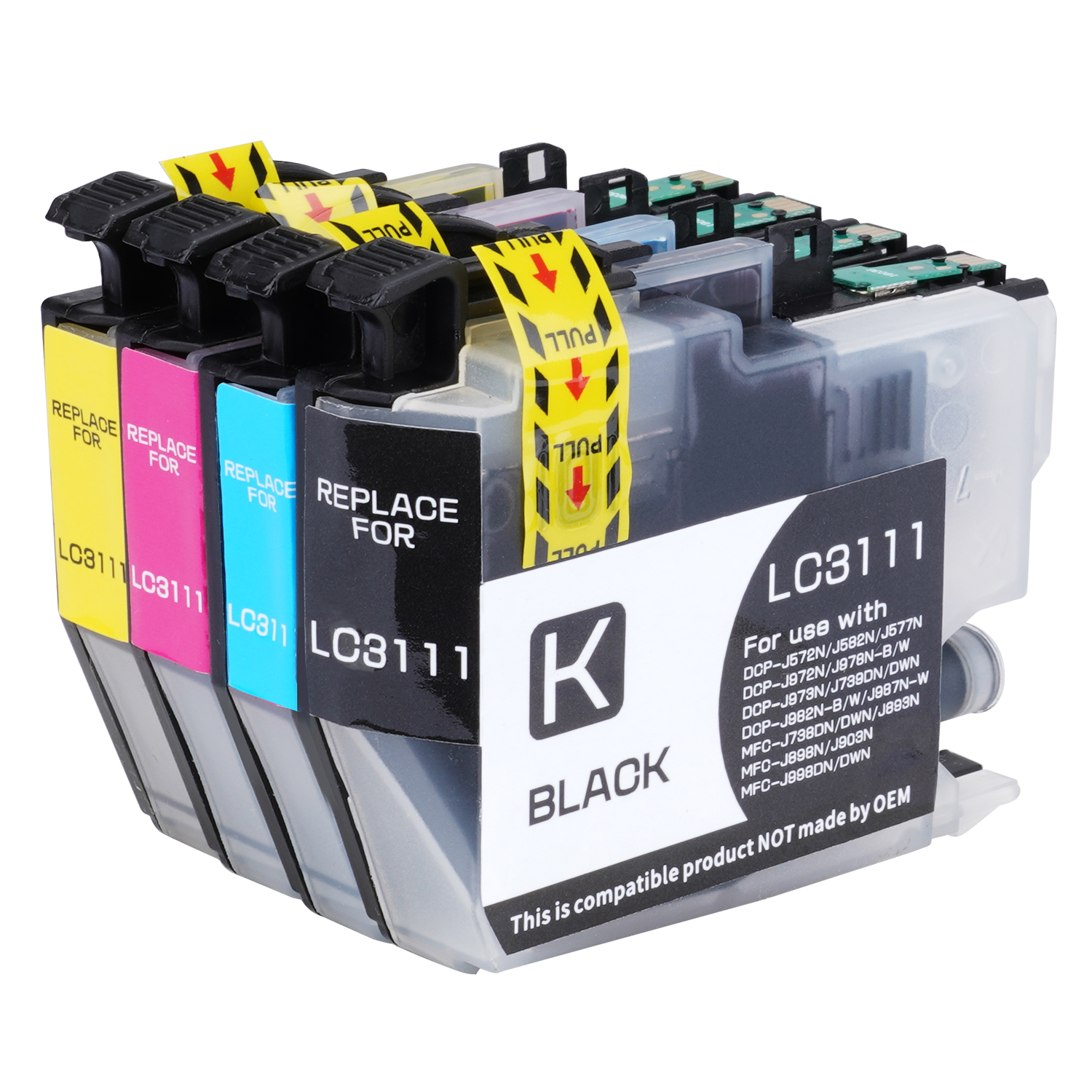 brother ブラザー LC3111 互換インク プリンターインク インクカートリッジ 4本セット 大容量 ブラック シアン マゼンタ イエロー プリンター互換インク | ブラザー工業