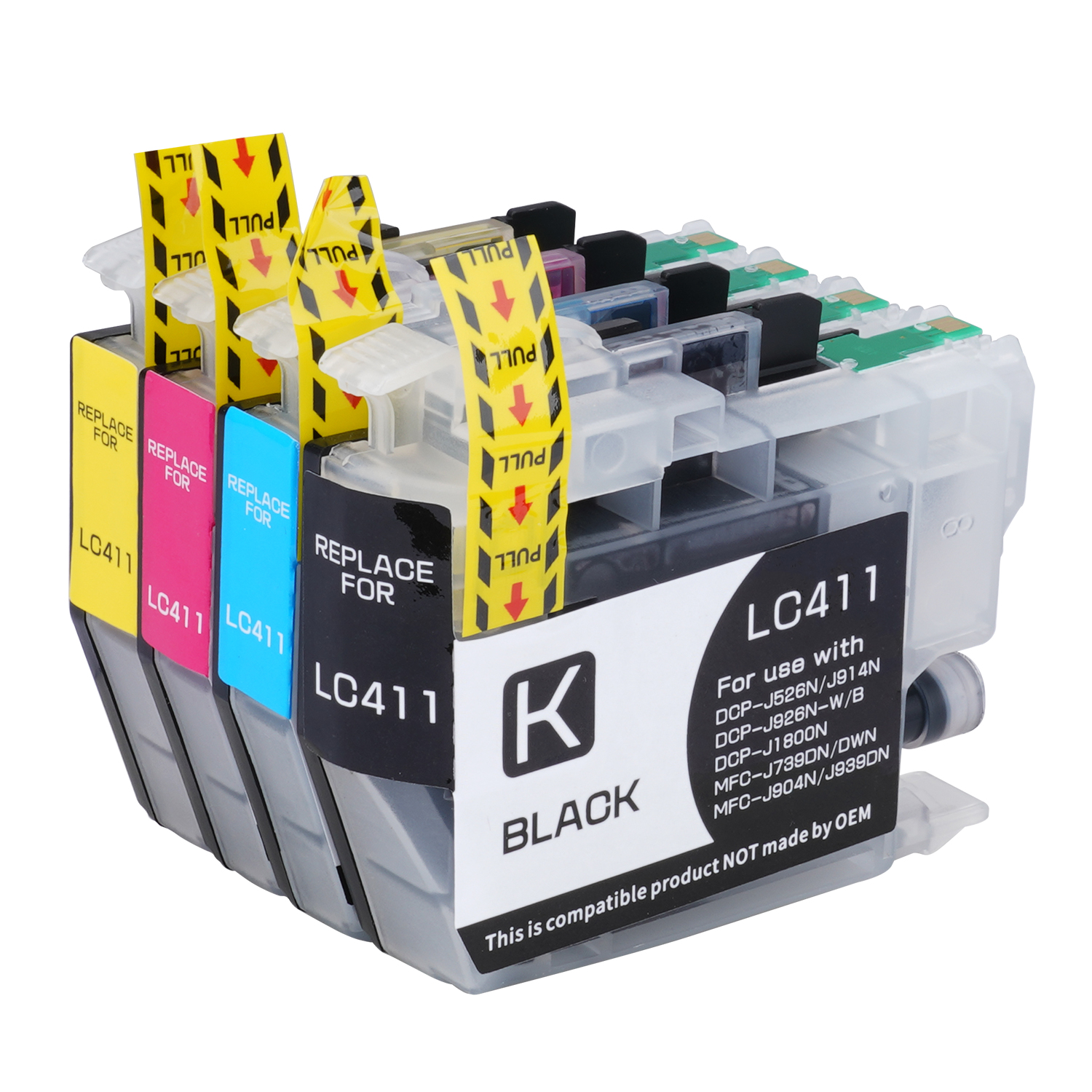 brother ブラザー 互換インク LC411 プリンター用 インク インクカートリッジ 4本セット DCP-J926N-W/B MFC-J739DN/DWN MFC-J939DN/DWN MFC-J904N 投函配送 | ブラザー工業