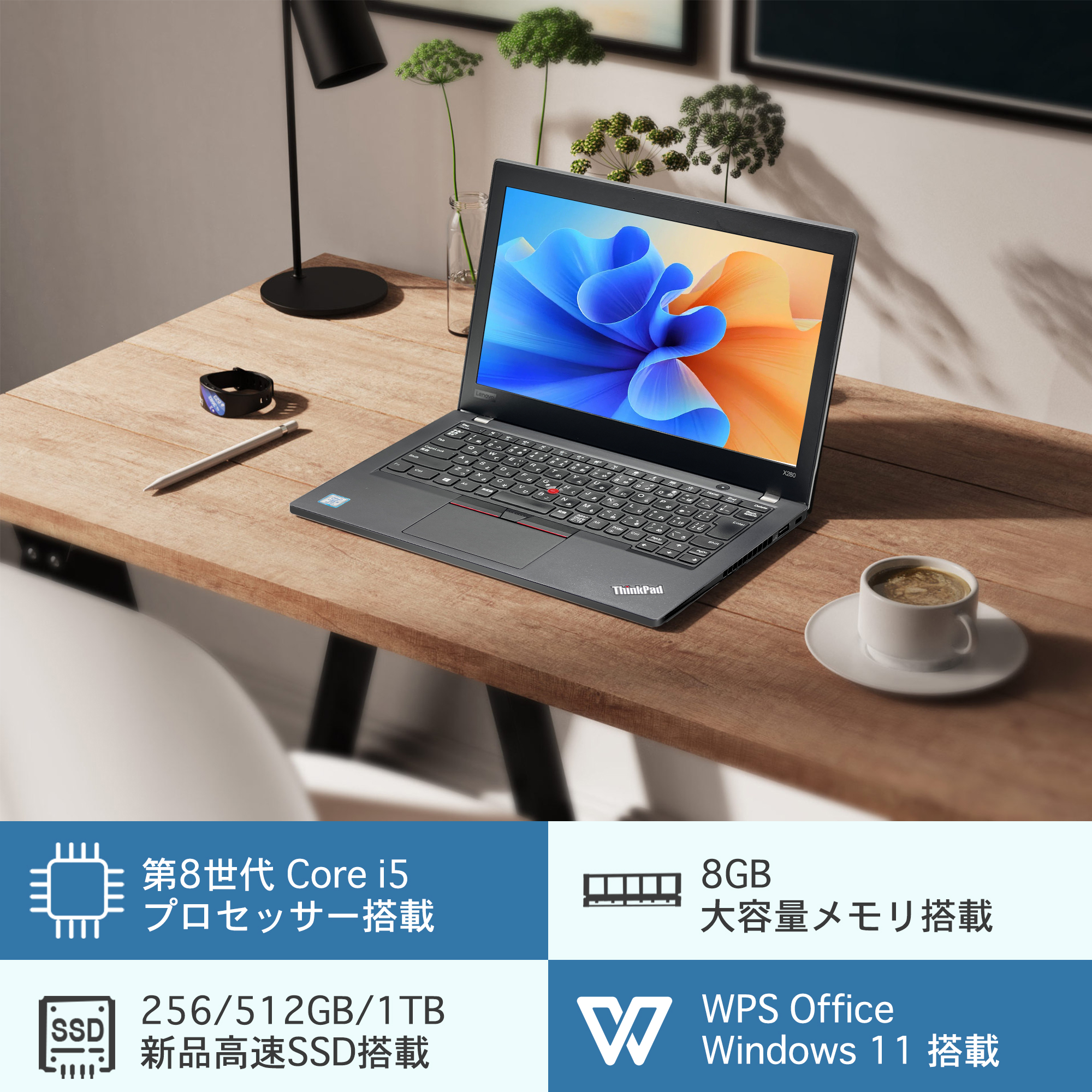 中古ノートパソコン Win11 WPS搭載 ゲーミングPC 第八世代Core-i5 WIFI