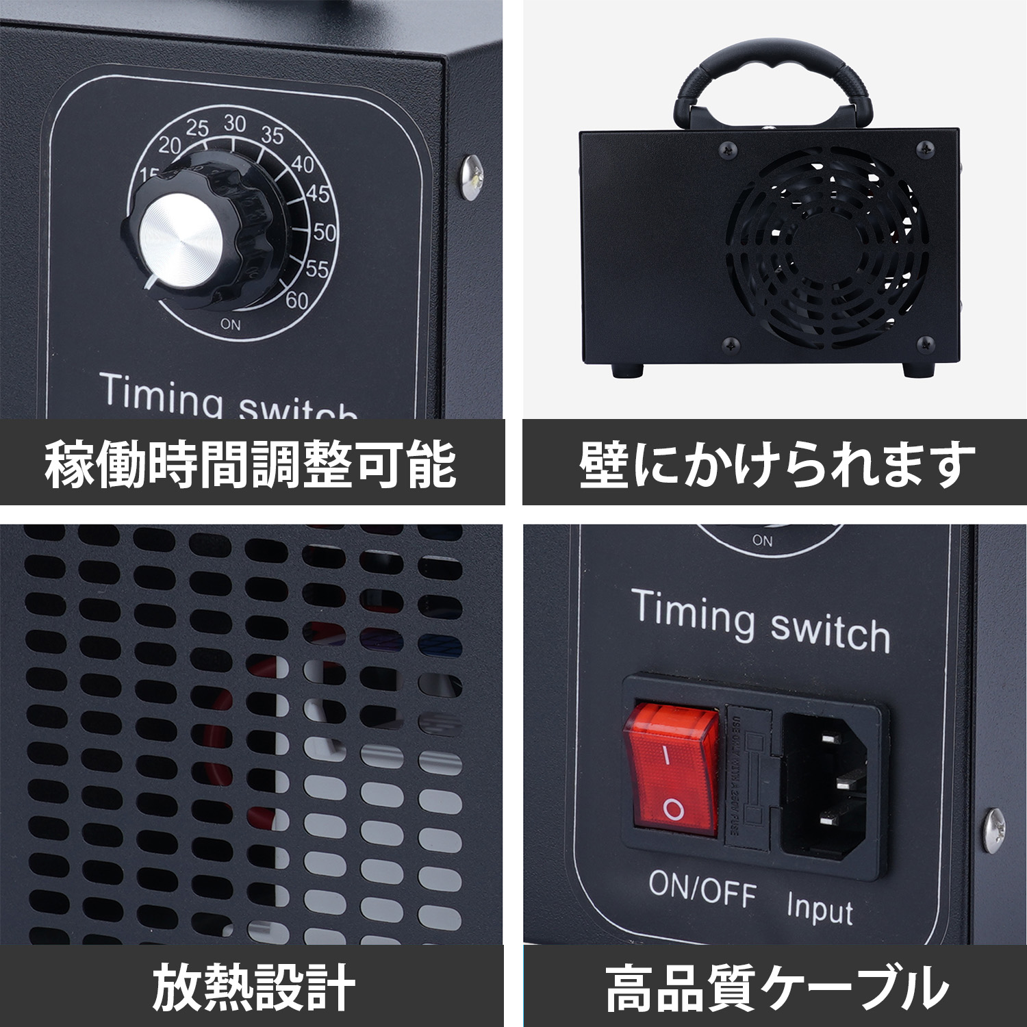 高性能オゾン発生機 10000mg 業務用 オゾン発生器 脱臭器 産業機 エア