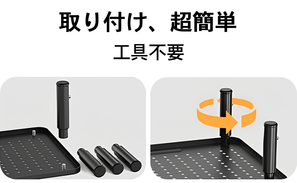 PCスタンド モニター台 モニタースタンド 机上台 ディスプレイ台 高さ調整可能 滑り止めマット付き パソコンスタンド 卓上収納 耐荷重20kg 文具収納 工具不要 | VETESA | 11