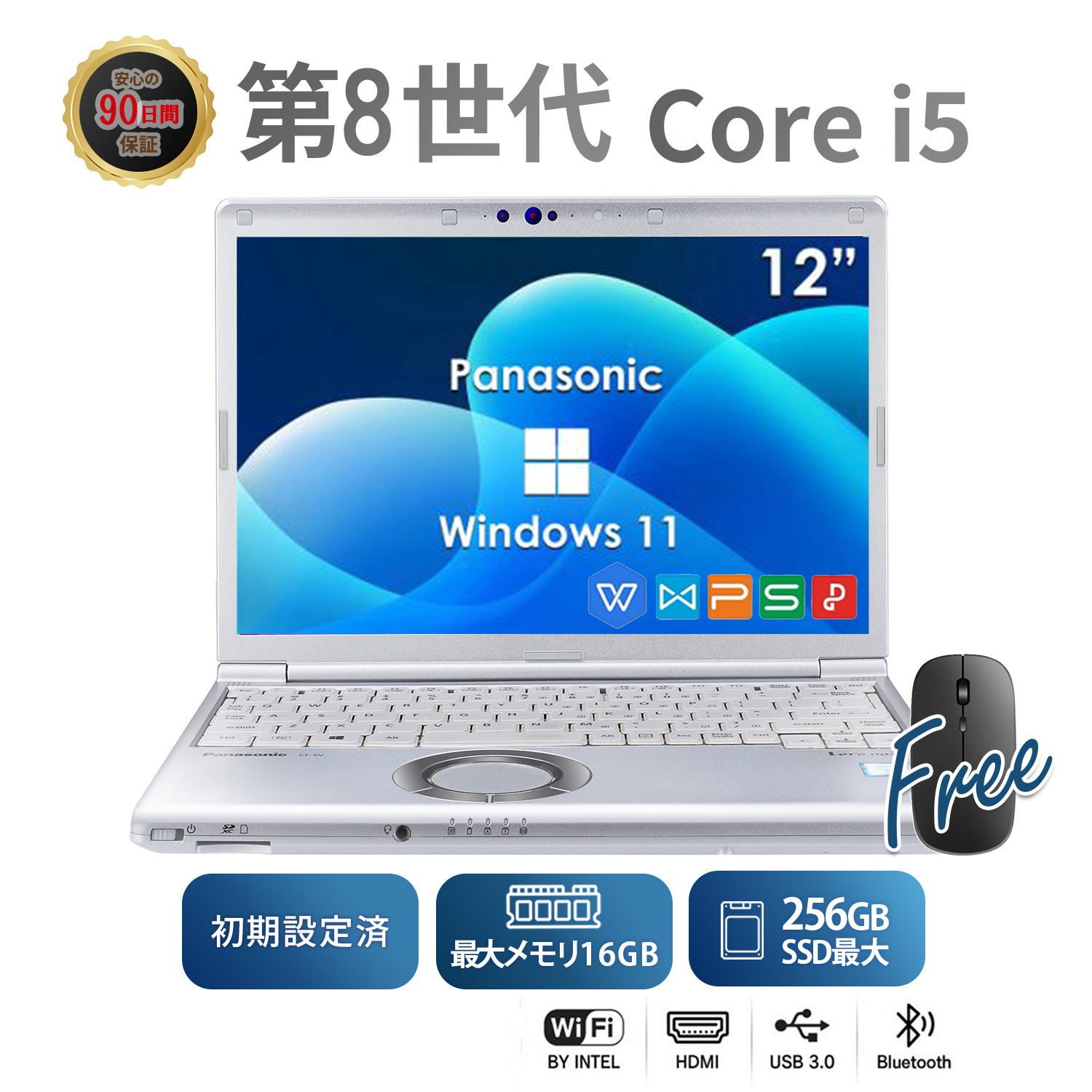 レッツノート Windows11 第8世代 i5 訳あり ノートパソコン中古 14