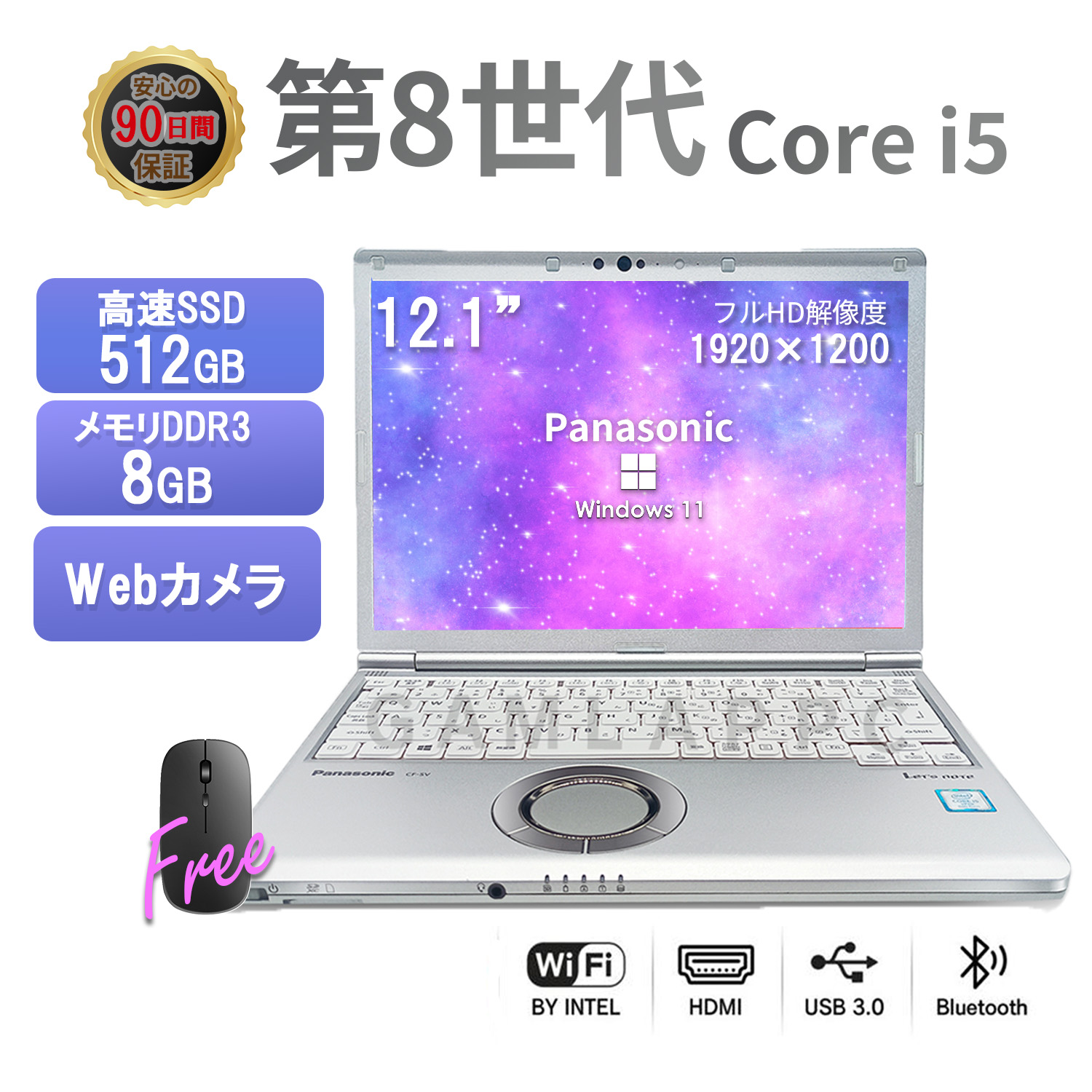 中古 ミニPC デスクトップパソコン 第8世代 Core i5 メモリ8GB 新品