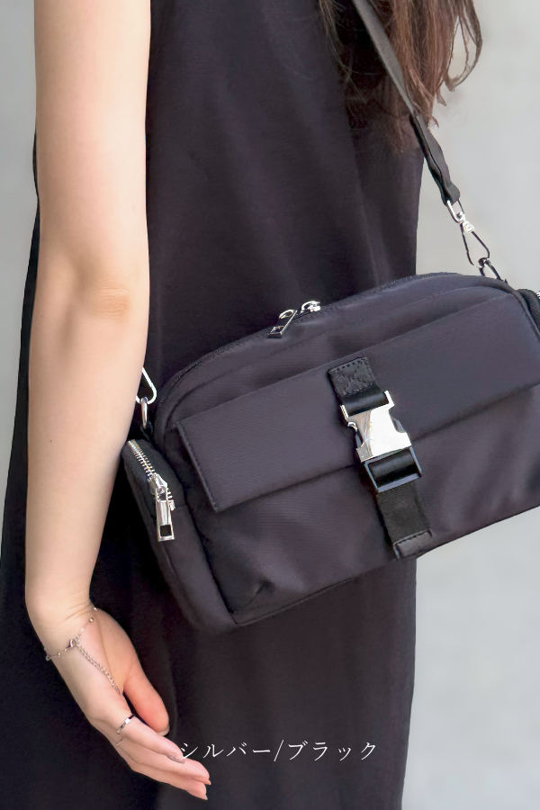 バックルショルダーシルバー