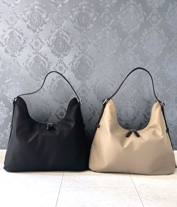 【動画あり】ショルダーバッグ レディース 軽量 ナイロン 大容量 大人 上品 肩掛けバッグ  2WAY A4 多収納 グランデグレイス GrandeGrace |  | 01