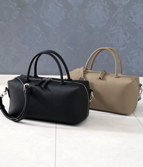 新品 イルビゾンテ 本革 レザー バッグ 2way ボストンバッグ ブラック ボストンバッグ | トート & ハンドバッグ | バッグ | オンラインストア