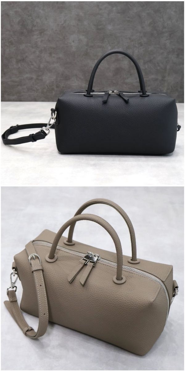 本革 ボストンバッグ 横長 ショルダーバッグ レディース 2way 斜めがけ