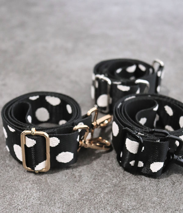 メール便】 【幅3.8cm】 ショルダーストラップ 単品 ダルメシアン柄