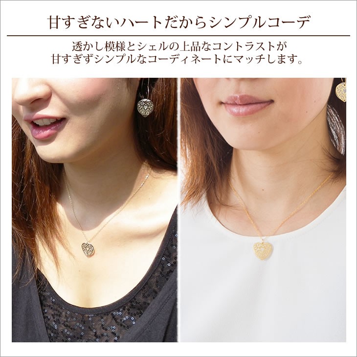【国内発送】K14GF/SV* ハート&ムーンストーン ネックレス 国内発送】K14GF/SV* ハート&ムーンストーン ネックレス