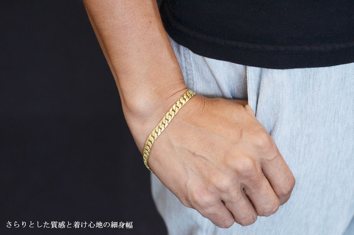 喜平 ブレスレット K18 18金 18k メンズ ゴールド 20cm