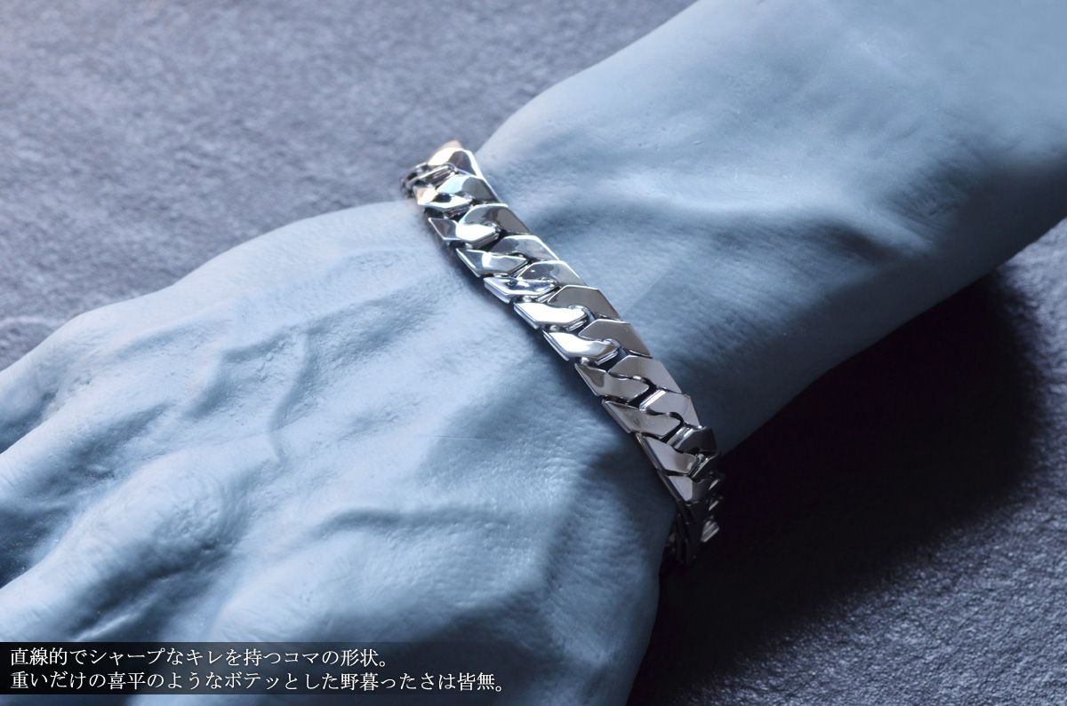 プラチナ喜平ブレスレット(pt900)　30g 20センチ 楽天市場】喜平 ブレスレット Pt900 トリプル 8面 30g 20cm 造幣局検定