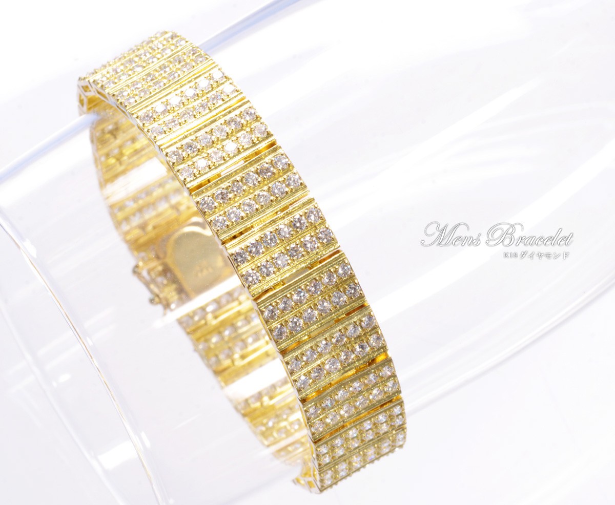 １８金ブレスレット　ダイヤ付き 18金￼ブレスレットダイヤ付き