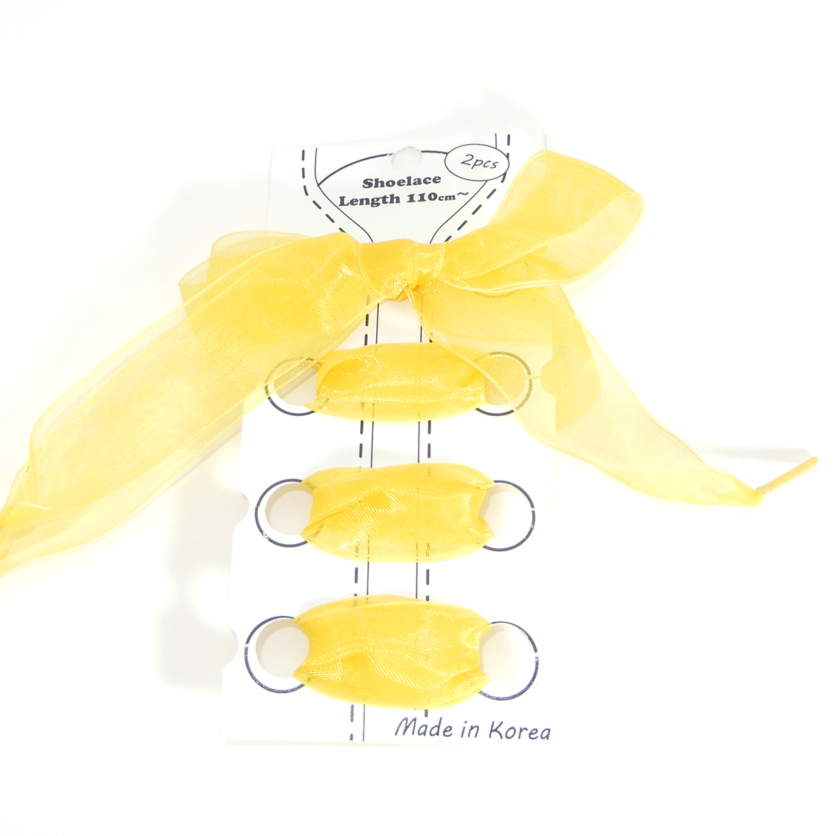 レディース スニーカー 靴ひも 靴紐 シューレース オーガンジー 幅広