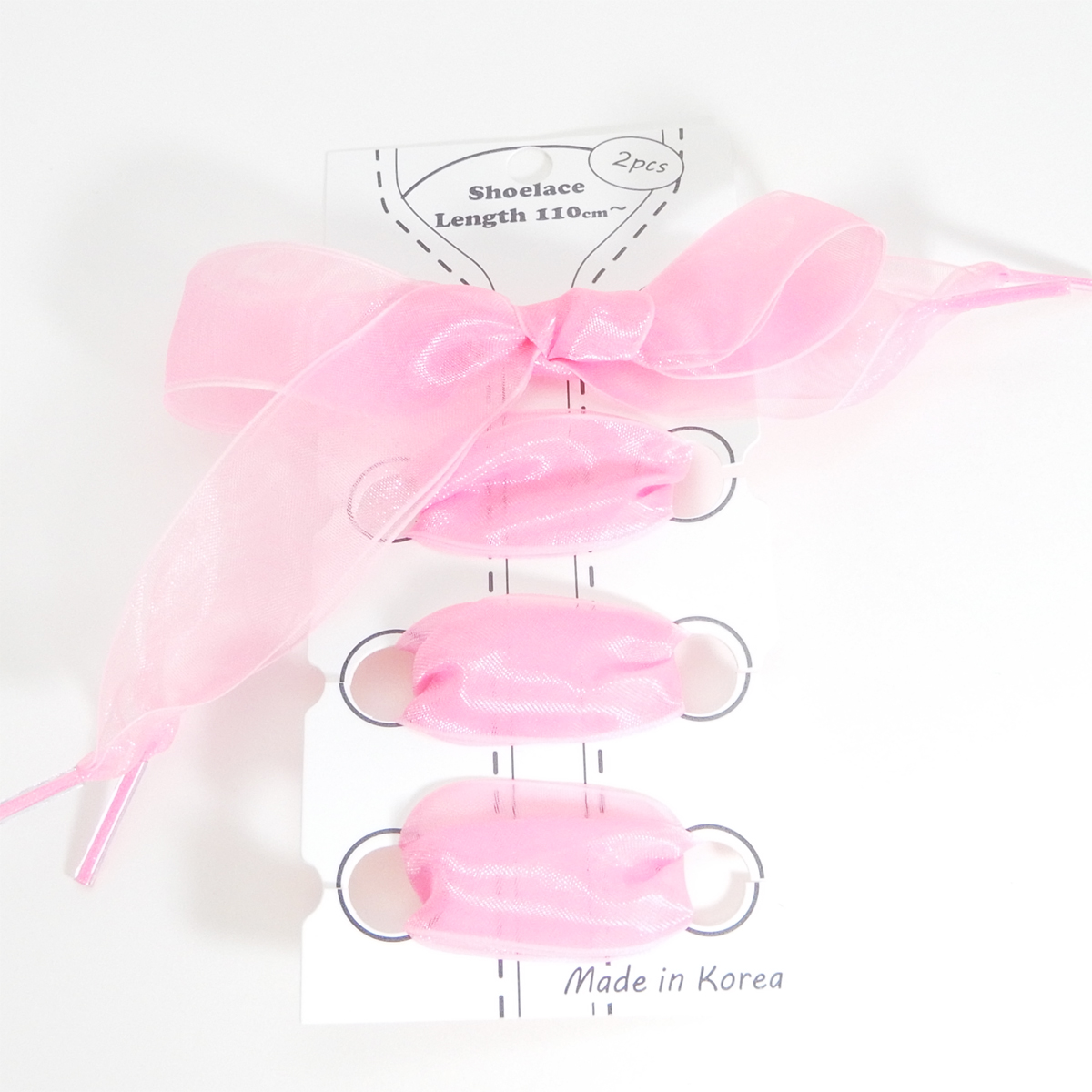 レディース スニーカー 靴ひも 靴紐 シューレース オーガンジー 幅広