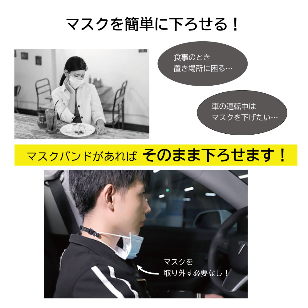 マスクバンド 耳が痛くならない 4本セット マスクフック フックバンド 補助 マスク用 痛さ軽減 調整可能 簡単装着 関連画像3