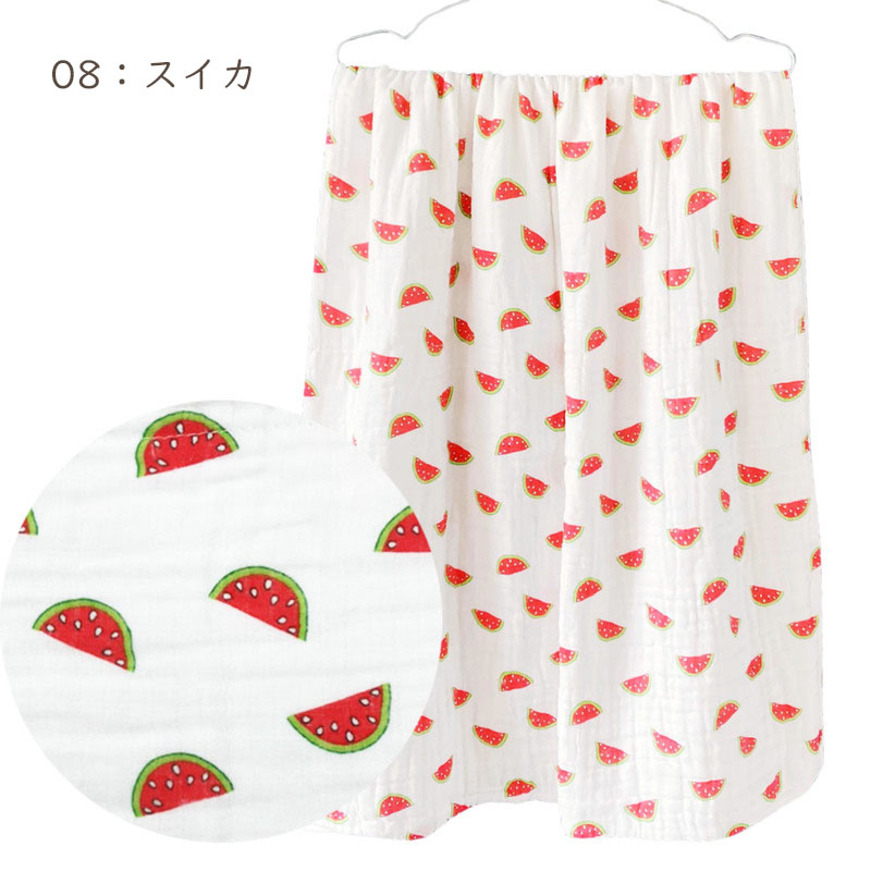 タオルケット バスタオル やわらか 6重 ガーゼ 大判 モスリンコットン 綿100％ お昼寝 シーツ ブランケット おくるみ 吸水性 敏感肌 子供 ベビー 寝具 爆買 |  | 08