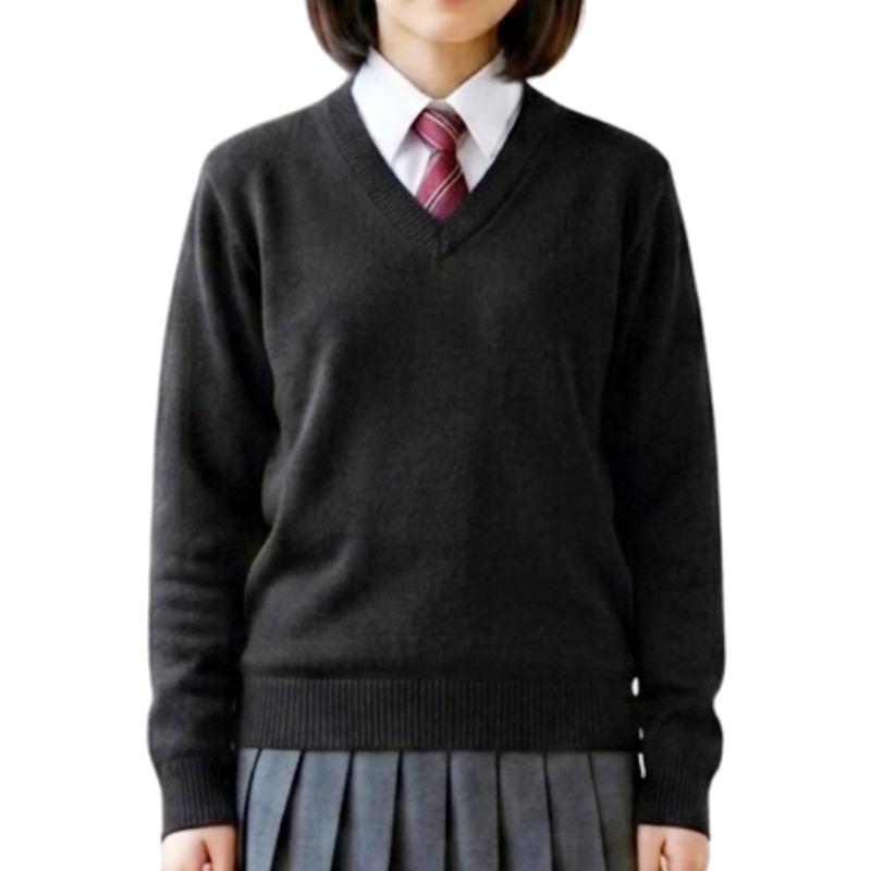 Vネック セーター 中厚 キッズ 子供 男女兼用 スクール 女の子 男の子 長袖 フォーマル ベーシック 100 110 120 130 140 150 160 165 170cm 幼稚園 小学校 爆買 |  | 01