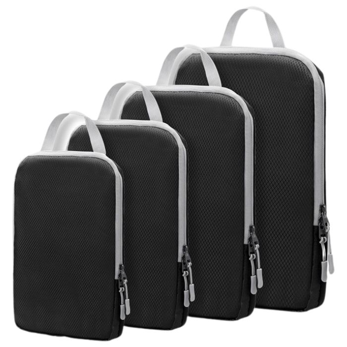 トラベルポーチ 圧縮 4点セット 軽量 撥水 収納 旅行用 大容量 便利グッズ 出張 アウトドア 収納 仕分け バッグ パッキング 爆買 |  | 01