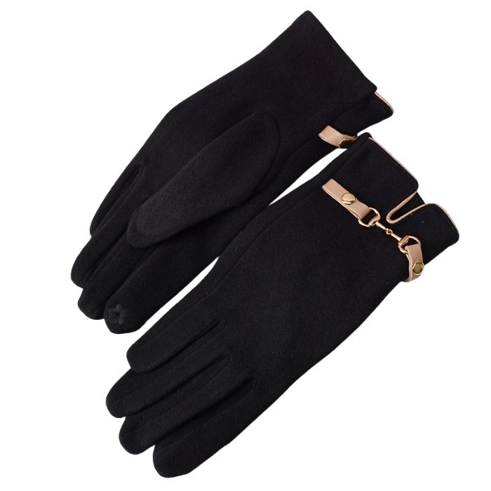 レディース 手袋 スマホ対応 裏起毛 防寒 暖かい 冬用｜細見え 手が綺麗に見える 黒 防風 保温｜通勤 通学 旅行 秋冬 クリスマス プレゼント ギフト 爆買 |  | 01