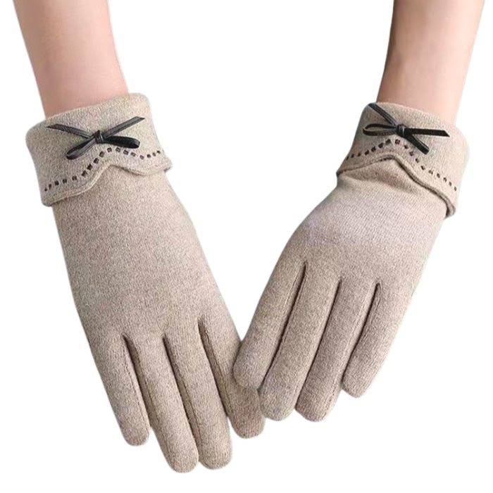 レディース 手袋 裏起毛 スマホ対応 防寒 暖かい リボン 細見え かわいい おしゃれ シンプル デザイン 冬用 通勤 通学 秋冬 ギフト 黒 保温 寒さ対策 普段使い |  | 01