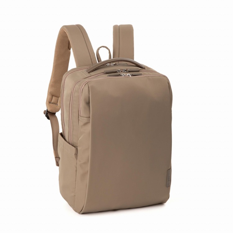 BASIC AND accent ブラウン ナイロン スエード リュック エクスサック スタンダード ツーウェイバックパック コヨーテブラウン