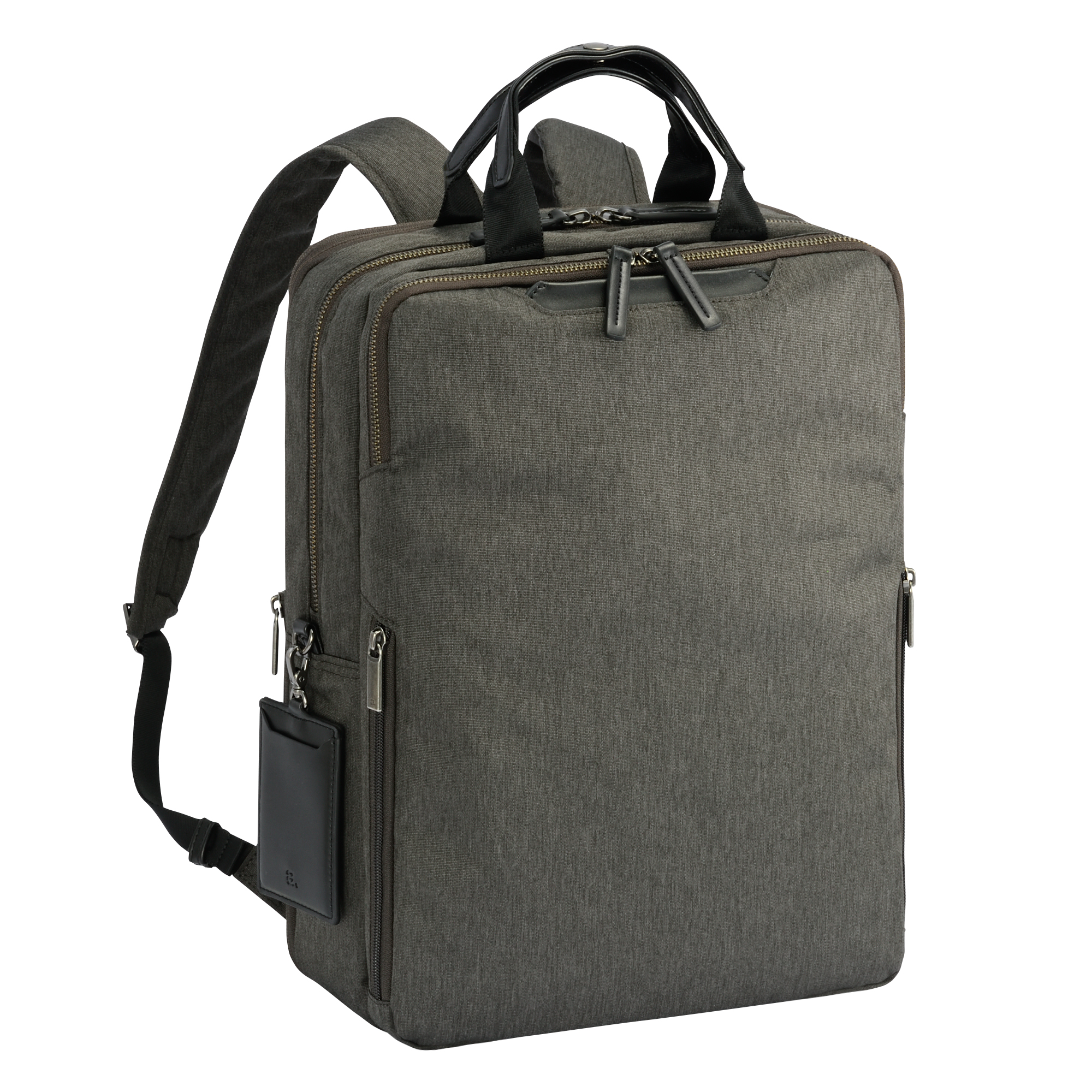 【美品】エースジーン フィッテム カーキ 14インチ ace. GENE LABEL エース ビジネスリュック リュック デイパック型