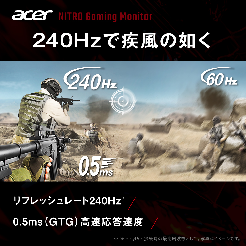 acer（エイサー） Acer Nitro ゲーミングモニター 27インチ WQHD 非