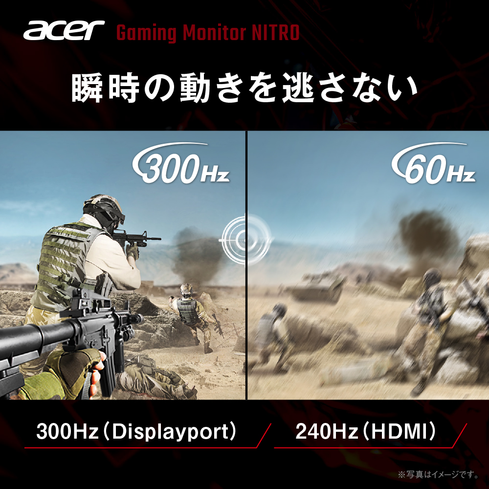 acer（エイサー） Acer Nitro ゲーミングモニター 24.5インチ フルHD