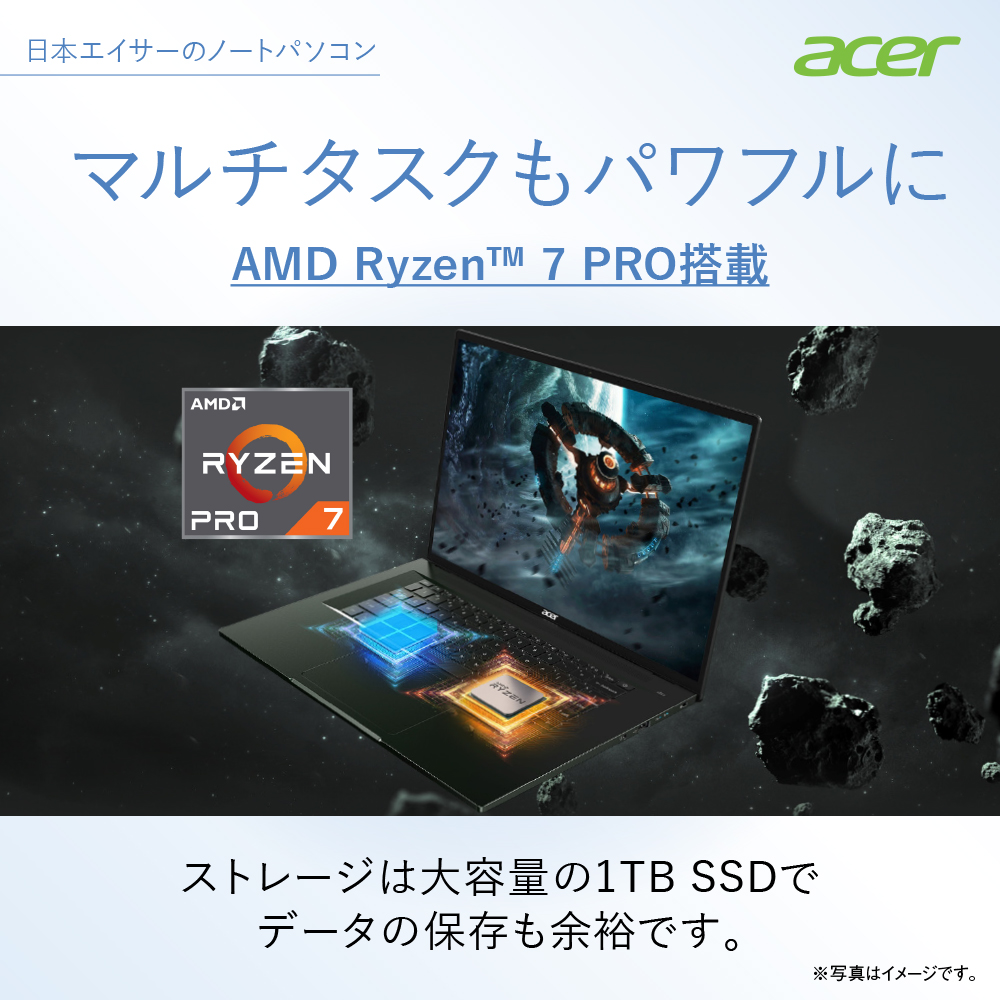 Acer公式 ノートパソコン Swift Edge SFA16-41-A76Z/K Windows 11 Pro