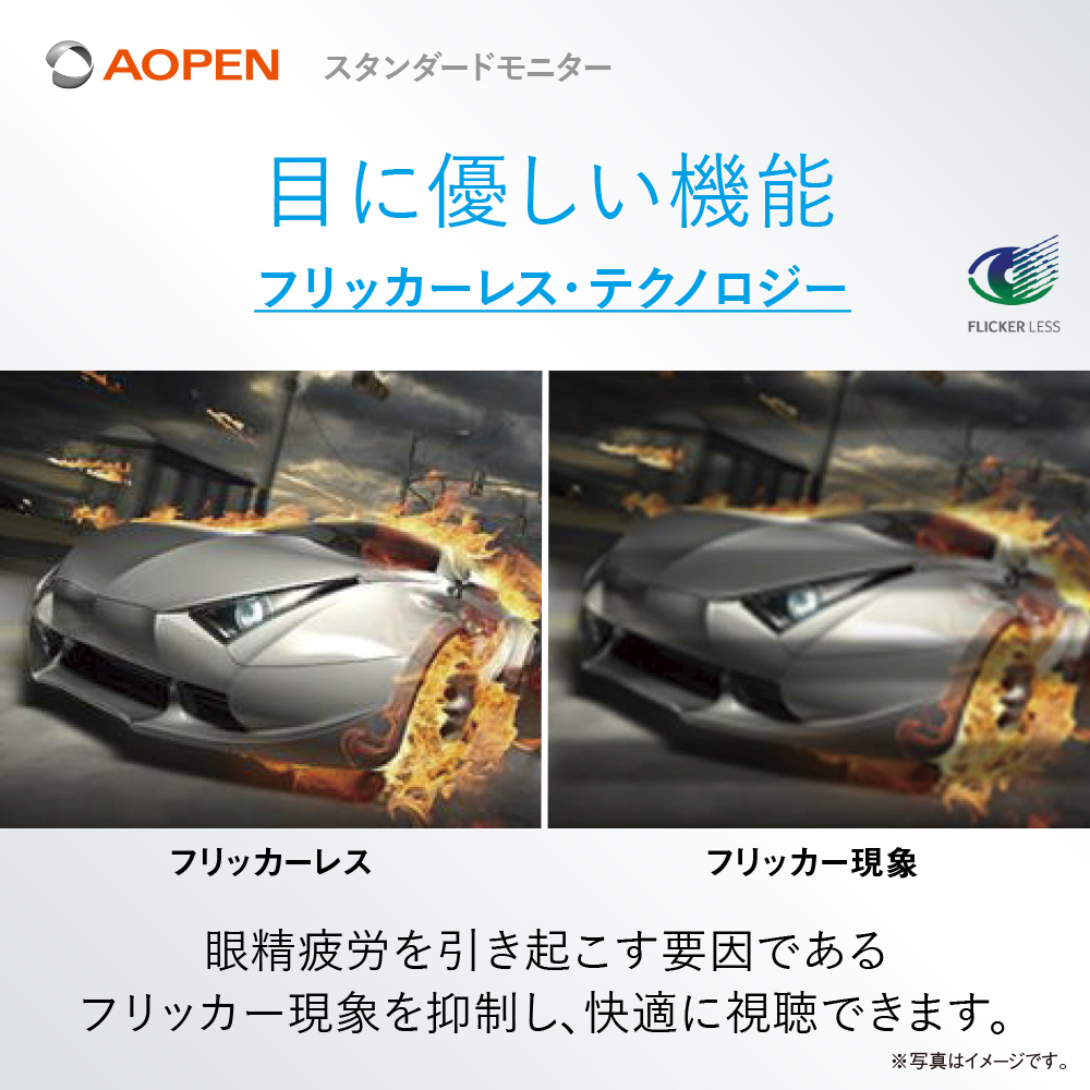 acer AOPEN スタンダードモニター 19.5インチ TN HD＋ 75Hz 6ms