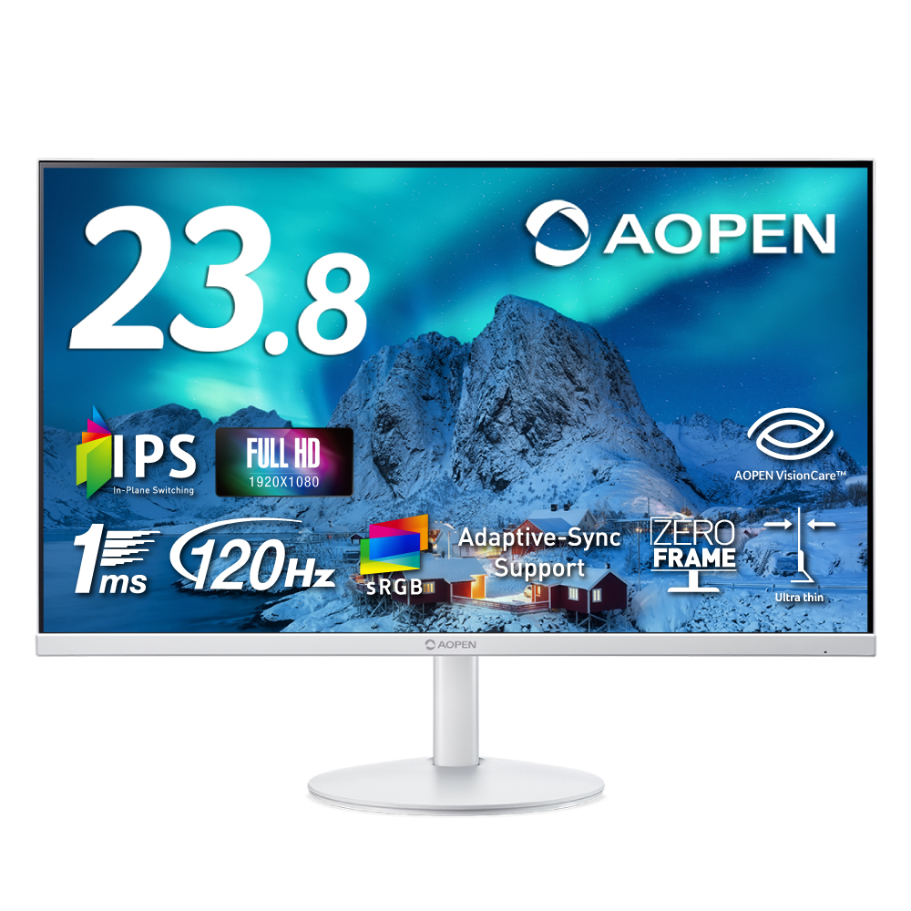 acer 公式 AOPEN 23.8インチ フルHD(1920×1080) IPS 非光沢