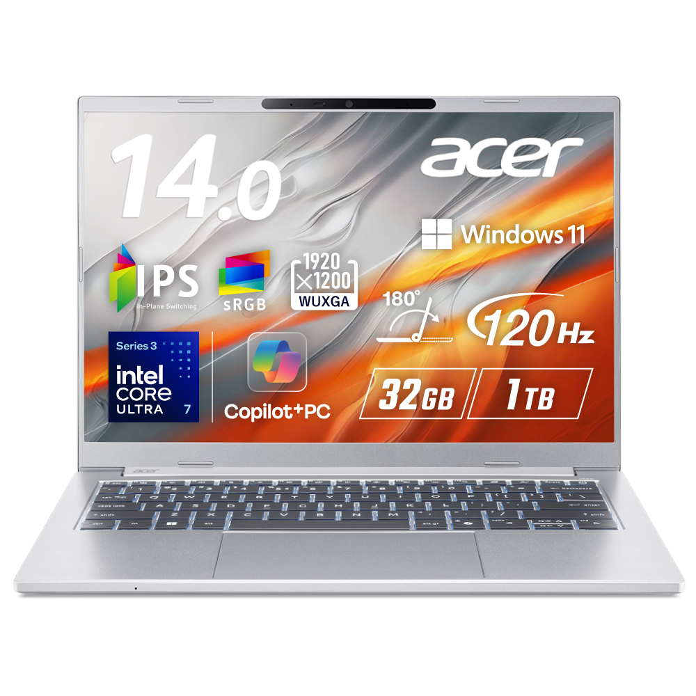 エイサー Windows 11  13.3型 ノートパソコン ノートPC acer（エイサー） ノートパソコン Acer Aspire 14 AI Windows 11 Home