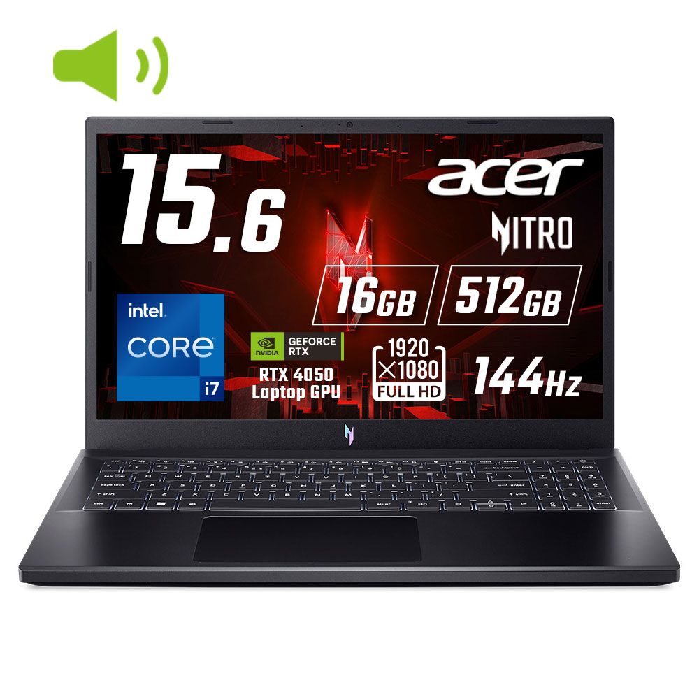 Acer ゲーミングノートパソコン Nitro 5 GeForce RTX 4050 15.6インチ Core i7 16GBメモリー 512GB  SSD フルHD 144Hz IPS Windows 11 Pro ANV15-51P-F76Y45 : 4515777607810 : Acer  Direct - 通販 - Yahoo!ショッピング