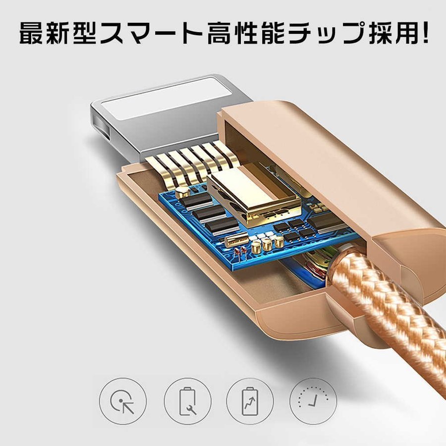 iPhone充電ケーブル Type-C ケーブル スマホ 充電ケーブル 2.4m iPhone Lightningケーブル Type-Cケーブル 強化  ナイロン製 :CABLE-028:HaiIrasshaiSHOP - 通販 - Yahoo!ショッピング