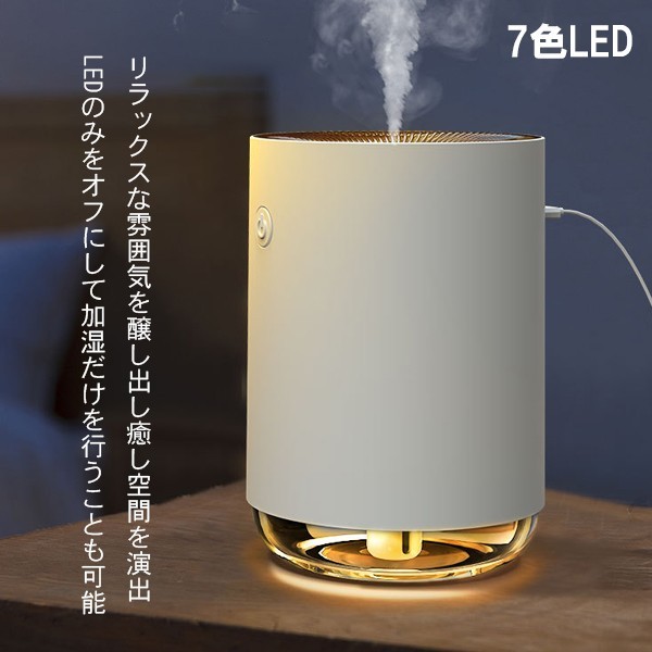 ミニ加湿器 持ち運び便利 加湿器 LEDランプ 超細微 超静音 卓上 車載 USB加湿器 オフィス  :car-3171-s:HaiIrasshaiSHOP - 通販 - Yahoo!ショッピング