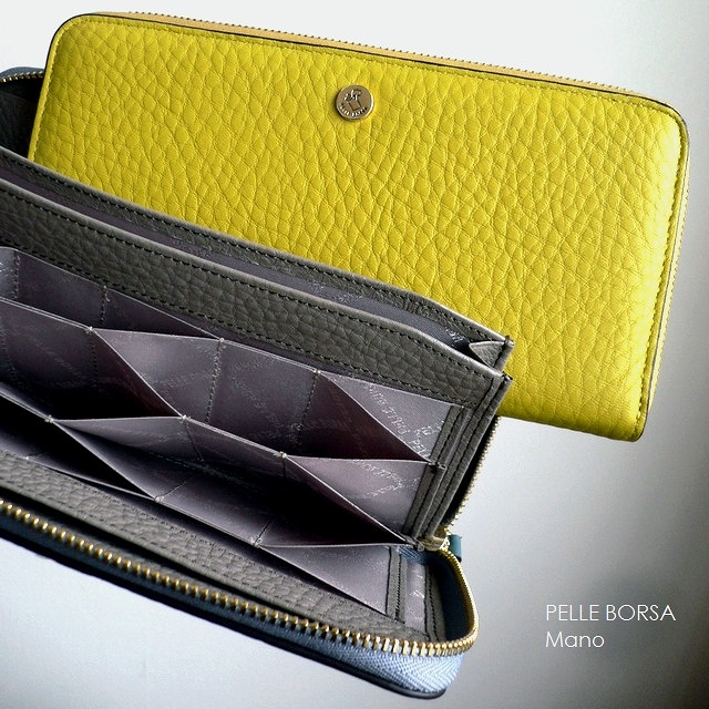 PELLE BORSA（ペレボルサ） 長財布 レザー ハニーセル ウォレット 4729