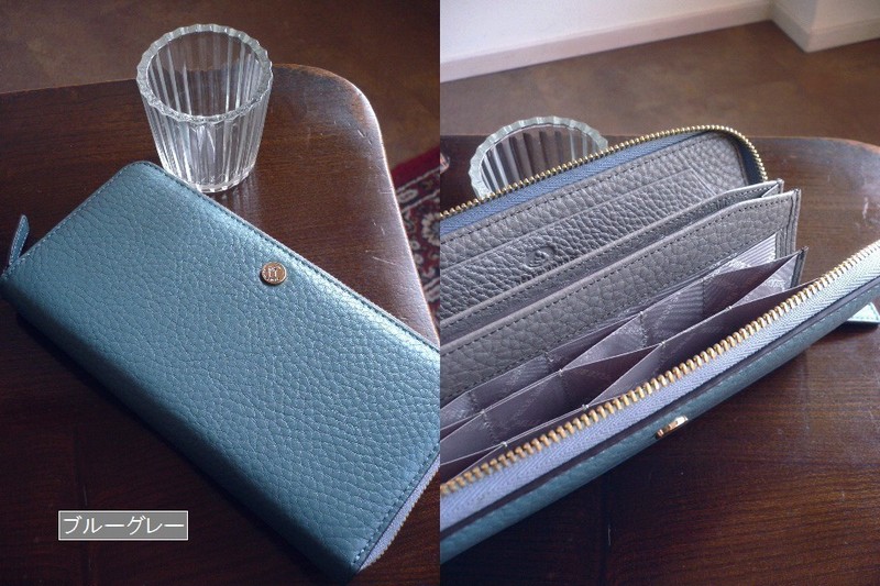 新品未使用✨PELLE BORSA ブルー 長財布　パステルカラー　ペレボルサ PELLE BORSA（ペレボルサ） 長財布 レザー ハニーセル ウォレット 4729