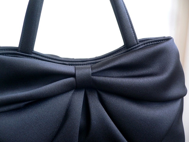 岩佐 イワサ IWASA 日本製 ブラックフォーマル フォーマルバッグ 両面リボン付きソフトトートバッグ 1752 ブラック 岩佐 イワサ IWASA 日本製 ブラックフォーマル フォーマルバッグ 両面