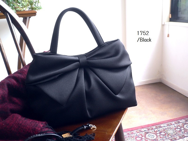 岩佐 イワサ IWASA 日本製 ブラックフォーマル フォーマルバッグ 両面リボン付きソフトトートバッグ 1752 ブラック 岩佐 イワサ IWASA 日本製 ブラックフォーマル フォーマルバッグ 両面