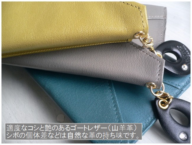 Introduction ノベルティ イントロダクション 長財布 薄マチ レザー