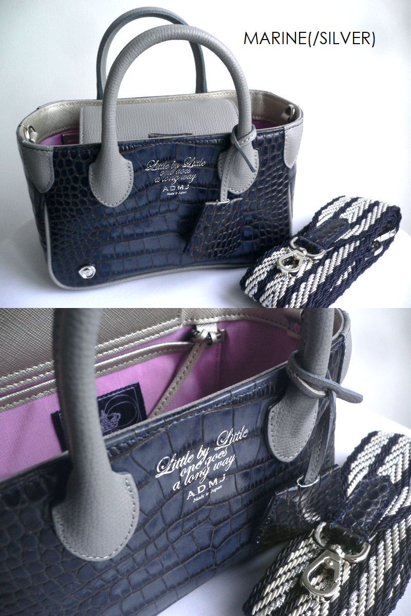 ADMJ ブラック/ミント ハンドバッグ ADMJ ブラック/ミント ハンドバッグ A.D.M.J.公式オンラインストア