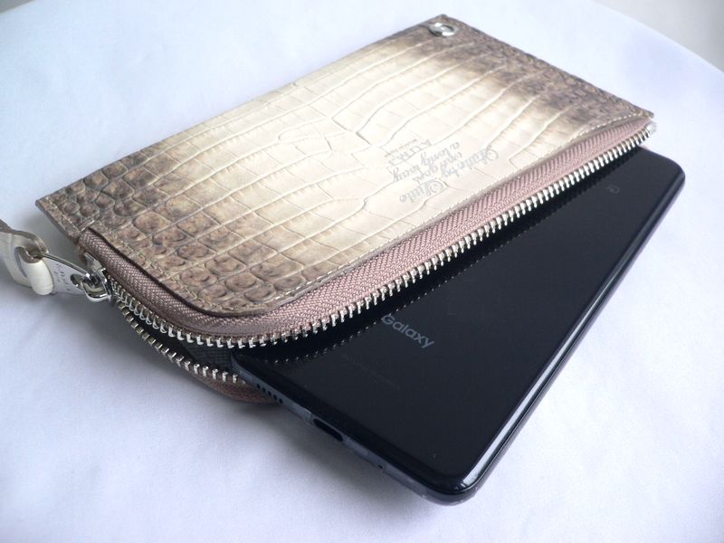 【新品未使用】A.D.M.J エーディーエムジェイ ear 長財布 クロコ型押し A.D.M.J（エーディーエムジェイ） ADMJ 財布 レディース 長財布