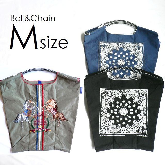 正規品 BALL＆CHAIN ボールアンドチェーン バッグ エコバッグ M 