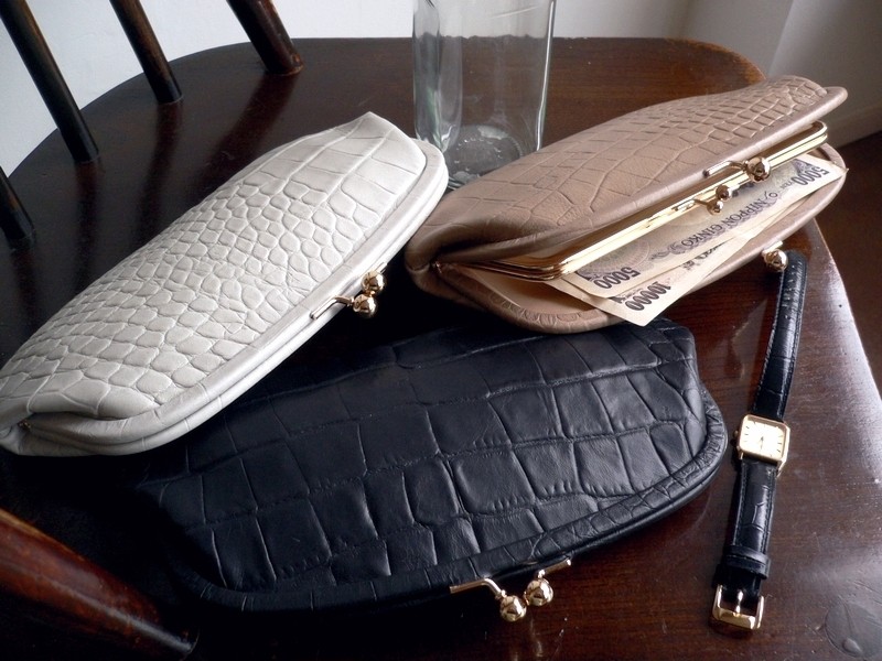 StitchandSew ノベルティ ステッチアンドソー 財布 クロコ型押し