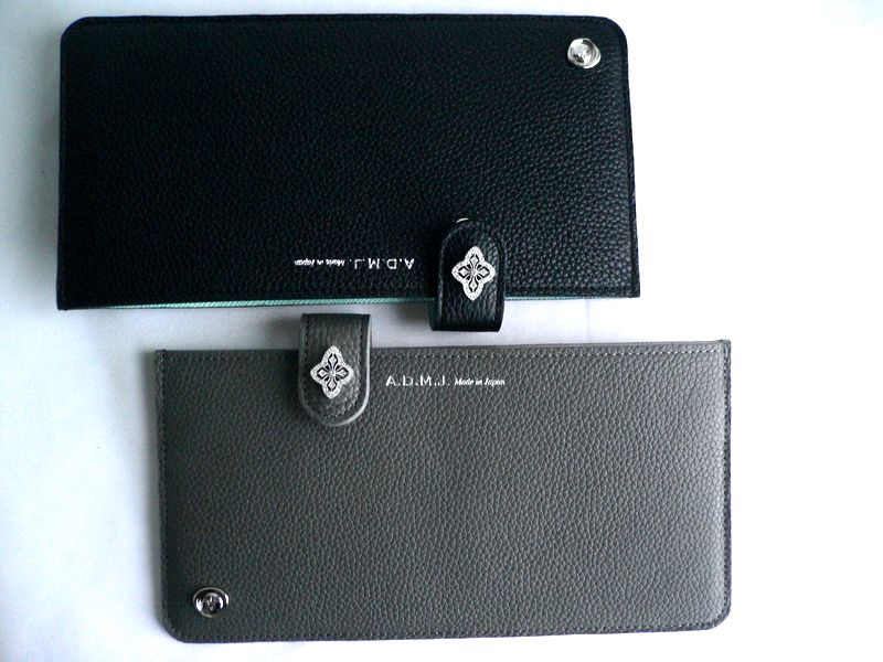 A.D.M.J（エーディーエムジェイ） ノベルティ ADMJ 長財布 子牛革
