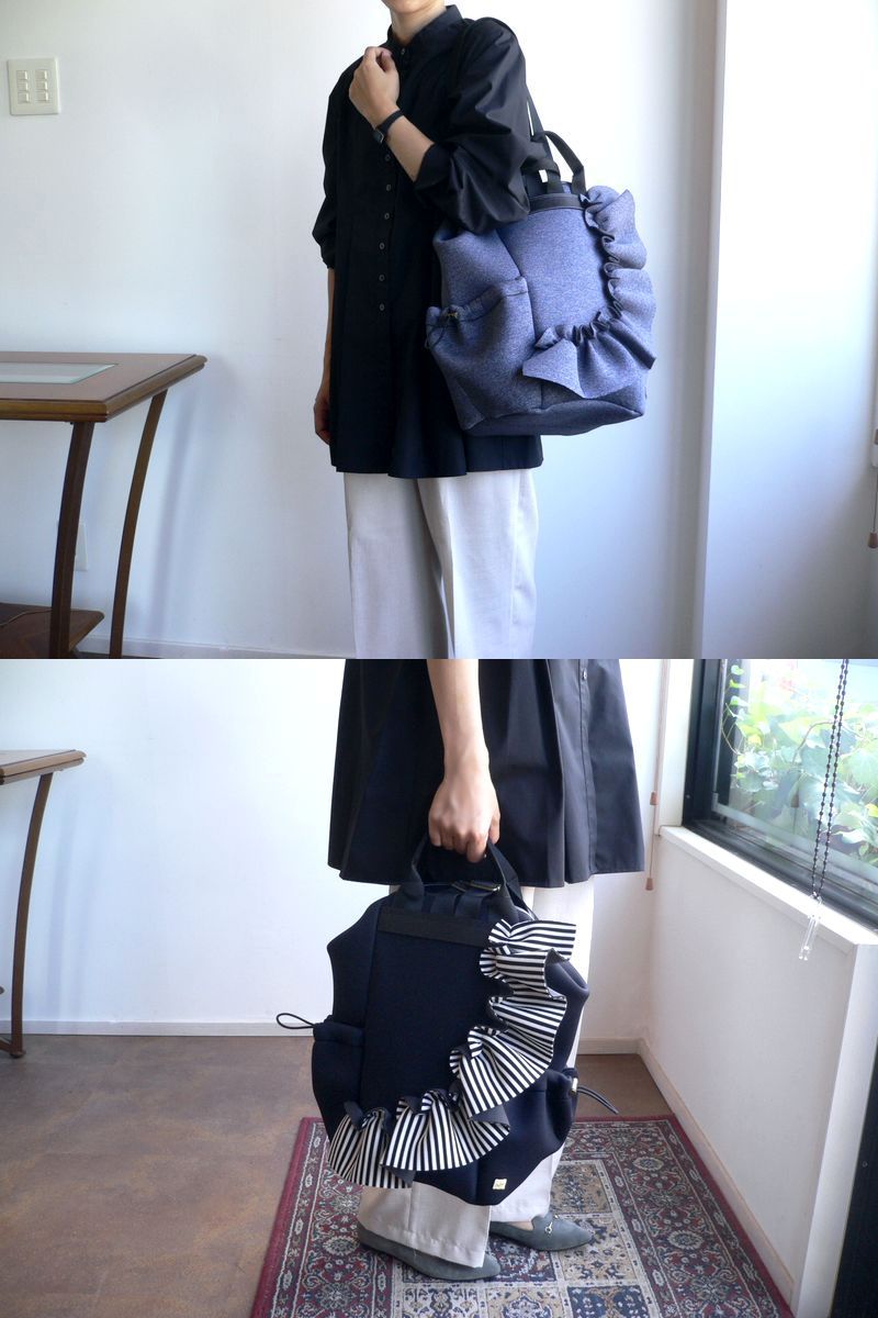 【極美品】Rapture リュック バッグパック　デイパック 2way ネイビー Rapture RAPTURE ラプチャー バッグ ダイバー素材 ネオプレン