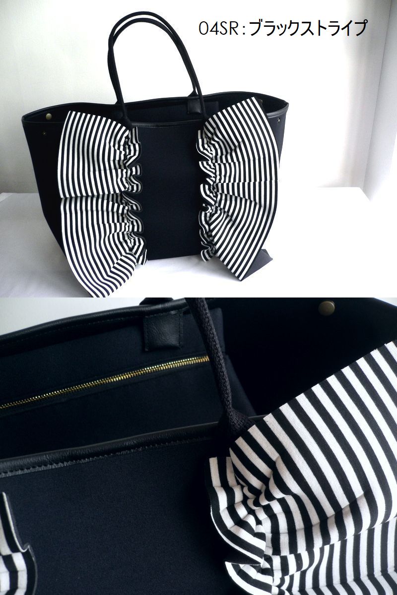 RAPTURE ラプチャー　軽量　ラッフル　トート　ブラック　L ブラック RAPTURE ラプチャー 軽量 ラッフル トート ブラック L ブラック