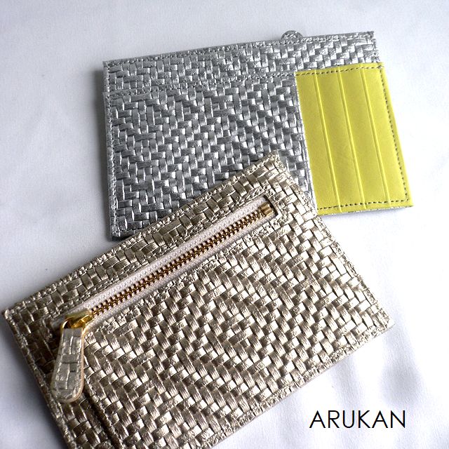 Arukan（アルカン） 財布 極薄 スリム 折り財布 フラグメントケース