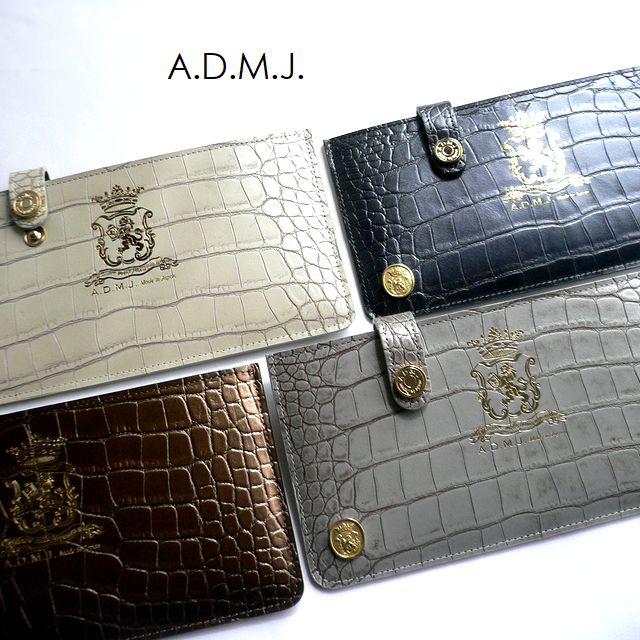 A.D.M.J.】WEB限定・別注フラットウォレット/長財布 | ear