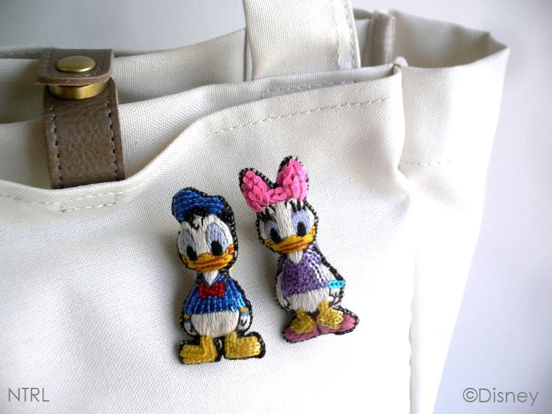 tamao world Disney ディズニー 刺繍ミニブローチ タマオ